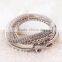 China jewelry wholesale gold plated rope zinc alloy rhinestone infinity charm bracelet                        
                                                                                Supplier's Choice