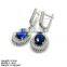 [SZJ-6245c] 925 silver jewelry set with cz stones, cheap silver jewelry set, silver flatware set                        
                                                Quality Choice