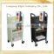 Multi drawing Book room shopping moving metal library trolley book cart/Used Library Metal Book Cart Steel Trolley