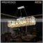 Modern Decorative Crystal Pendant Light, Square Pendant Lamp, European Style Chandelier MD3254