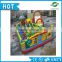 Popular 0.55mm PVC custom inflatable funny playground, inflatanble cartoon amusement park for sale