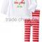 Hot selling new design funny comfortable cotton child clothes set christmas baby clothes TR-CA41