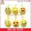 customize plush emoji keychain hot selling cheap soft emotion keychain