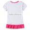 (H6056) 2-6Y Wholesale baby t shirts china made stock lot t shirts dress for kids girls nova clothing