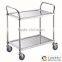 Multifunctional Stainless Steel Push Cart And Dining Serving Cart For Sale