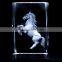 Wholesale crystal LED light base with 3d laser crystal cube