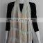 Polyester and Cotton Blending Yarn Dyed Long Scarf