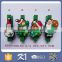 Newest design green color Christmas rubber clip for sale