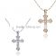 2016 Fashion Alloy Rhinestone Necklace 18k Gold Plated Austrian Crystal Cross Diffuser Necklace