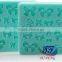 Cake decorating tools blue bowknot silicone mold for fondant