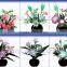 Home Decoration Led Fiber Optic Lily Orchids Flower Light