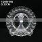 Wholesale clear glass charger plate with gold / silver beaded for wedding , cheap price
