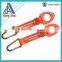 Metal keychain silk screen printing lanyard carabiner hook with strap