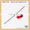 Newest cat teaser toy with feather , fishing rod cat teaser wand