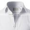 men long sleeve casual plain white shirt