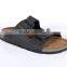 leather upper and straw outsole flip flop outdoor fashion