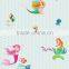 Cartoon pattern room wall stickers for kids wallpaper