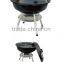 portable chracoal bbq with round shape ,easy to carry for outdoor