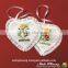 Heart Flower Design Fragrant Bags With Embroidery for Air Fresh Powder Sachet