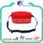 Customize red 600D poly canvas waist bag with inside pocket