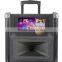 Professional high power daul 10" inch trolley speaker with 500G storage