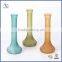 Factory Direct Sale Colored Vase Wholesale Bulk Long Neck Glass Vase With Round Bottom