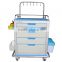 High Quality New Design Multifunction 5 Drawers Steel Mobile Nurse Medical Cart