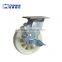 Factory supply 4, 5, 6, 8 inches nylon caster wheel, white pp fixed caster wheel