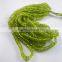 Natural Faceted Green Peridot Roundel Beads
