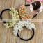 Craft woven beads elastic hair ring Headband rubber for Women Accessories Ornaments