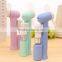 Hand held battery power fan air water mist bottle cooling spray for daily life