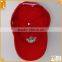 Custom unisex red 6 panel embroidered plain distressed baseball cap