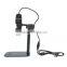 50-500 adjustable USB stand digital microscope with 8Led night taking video and measurement