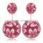 Cheap Plug Stud Earring Two Kind Double Pearl Piercing Earrings For Girls