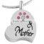 SRP8549 Crystal Setting Mother Memorial Keepsakes Heart Jewelry Stainless Steel Cremation Jewelry Urn Pendant
