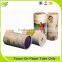 Promotional printing logo t shirt round paper tube with lid