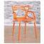 Colored plastic chair leisure cafe chair for sale