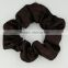 Wholesale fashion silk satin elastic ribbon hair scrunchie