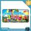 decorative funny car license plate souvenir metal post card