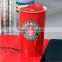 Wholesale promotional gift ceramic take away coffee cups mugs/tall custom starbucks coffee cup with pp lid