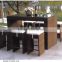 6 / 8 person Hotel outdoor rattan bar chair & stool Pub & bistro chair & stools