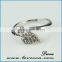 Size 7,8,9 Jewelry New Woman's White Gold zircon crystal Filled Ring Gift