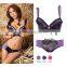 Hot Sale Ladies Nylon Bra and Panties Set, Lace Seamless Bra and Panties Set, lady sexy push up bra