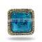 Metal & Glass square Knob (Pink)