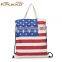 2016 New arrival canvas shoulder bag foldable shopping bag with factroy price