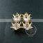 18mm gold plated brass zircon imperial crown pendant charm DIY supplies findings 1800148