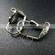 12*6mm vintage antiqued silver shell simple lever back earrings hoop base settings loop supplies 1702076