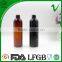 PET empty amber round 120ml plastic bottle for liquid soap