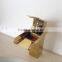 square basin waterfall faucet, luxury 5 star hotel project water faucet taps