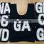 women black netball racing bibs with name